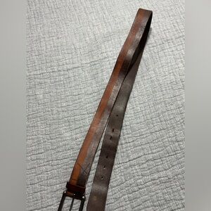 Fossil Genuine Leather Two Tone Brown Belt. Men’s Size 42 Western‎ Cowboy Style
